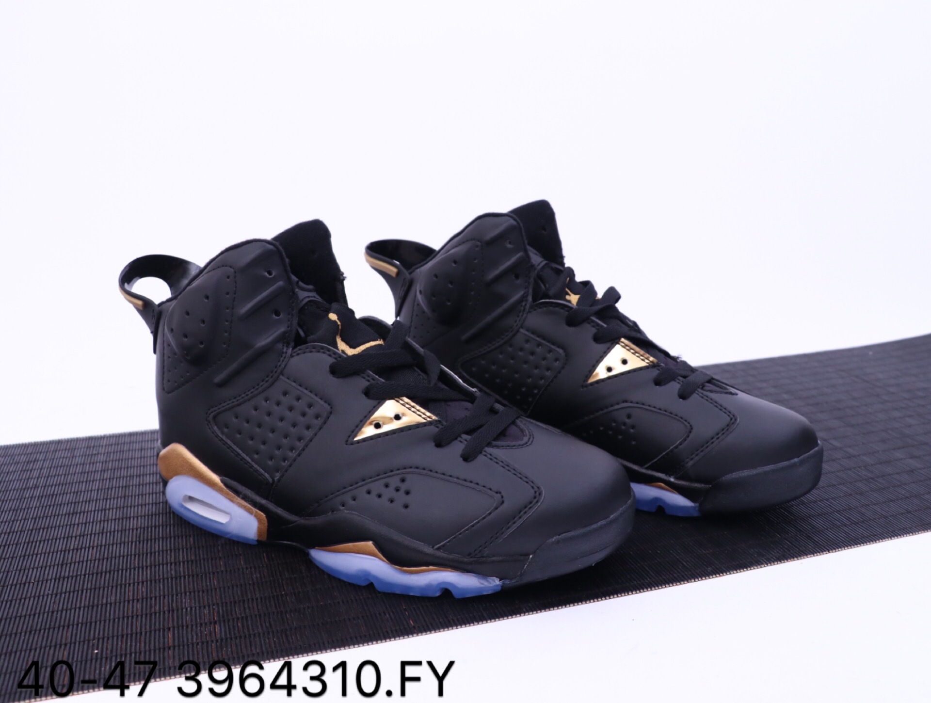 Air Jordan 6 Tinker Black Gold Shoes - Click Image to Close